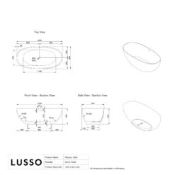 Picasso Pebble Grey Stone Freestanding Bath 1650mm -Home Bathroom Shop picasso pebble grey stone freestanding bath 1650mm p2462 41725 zoom