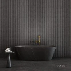 Pietra Grey Marble Muse Freestanding Stone Bath 1700mm