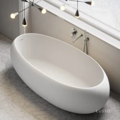 New Products -Home Bathroom Shop pod freestanding stone bath 1800mm p468 17463 zoom