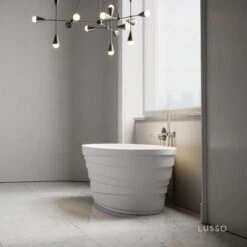 Polini Freestanding Stone Bath 1600mm -Home Bathroom Shop polini freestanding stone bath 1600mm p614 22019 zoom