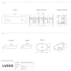 Porcelanato Bathroom Vanity Unit With Carrara Porcelain 2000mm -Home Bathroom Shop porcelanato bathroom vanity unit with carrara porcelain 2000mm p2312 35441 zoom