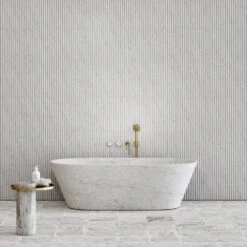 Porto Wall Mounted Bath Filler (Brushed Gold & Carrara Marble) 6 Porto Wall Mounted Bath Filler (Brushed Gold & Carrara Marble) -Home Bathroom Shop porto wall mounted bath filler brushed gold carrara marble p4933 26662 image