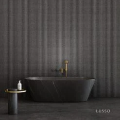 Porto Wall Mounted Bath Filler (Brushed Gold & Pietra Grey Marble) 6 Porto Wall Mounted Bath Filler (Brushed Gold & Pietra Grey Marble) -Home Bathroom Shop porto wall mounted bath filler brushed gold pietra grey marble p3612 22114 zoom