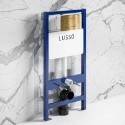 Senza Concealed Dual Flush Cistern & Frame With Flush Plate