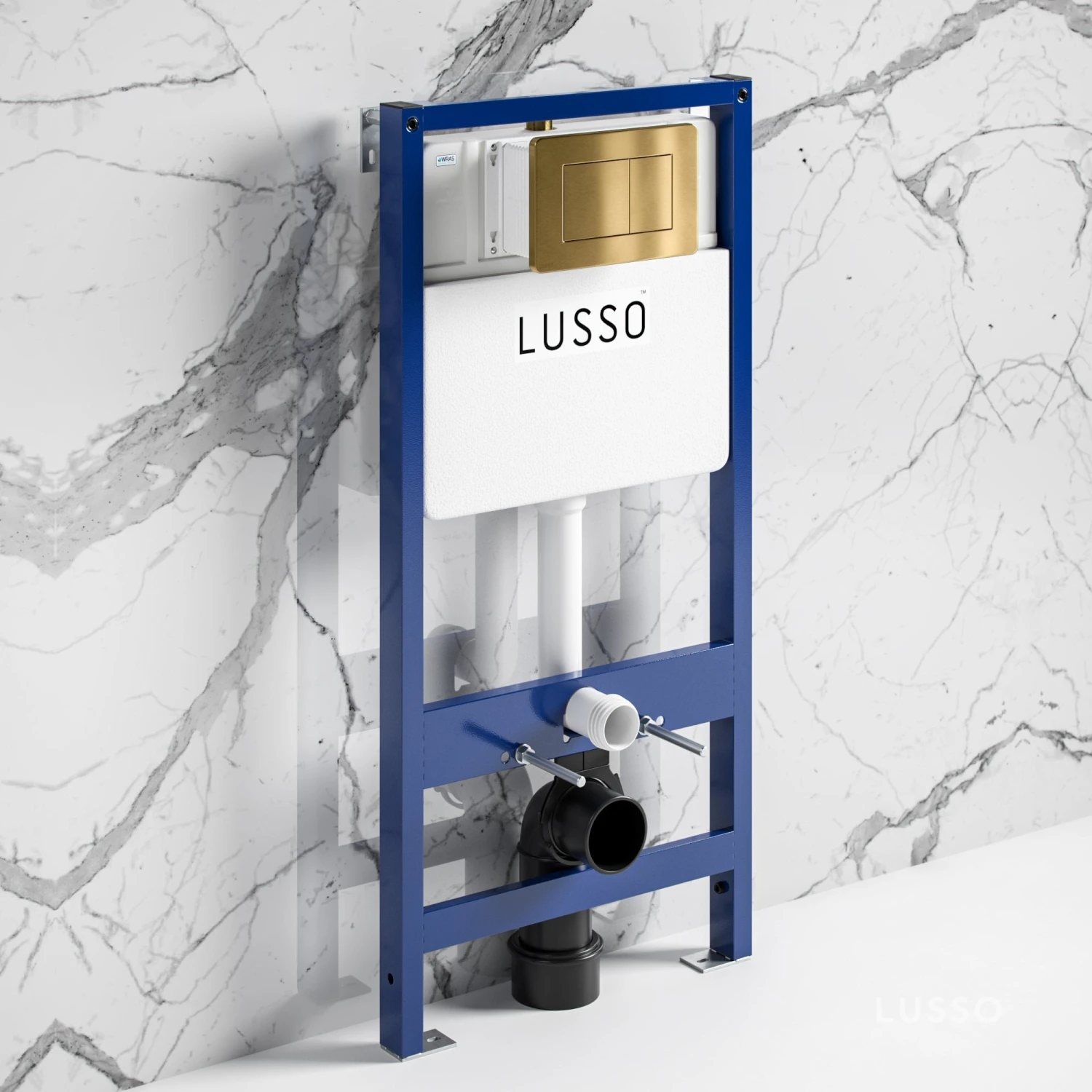 Senza Concealed Dual Flush Cistern & Frame With Flush Plate 1 Senza Concealed Dual Flush Cistern & Frame With Flush Plate