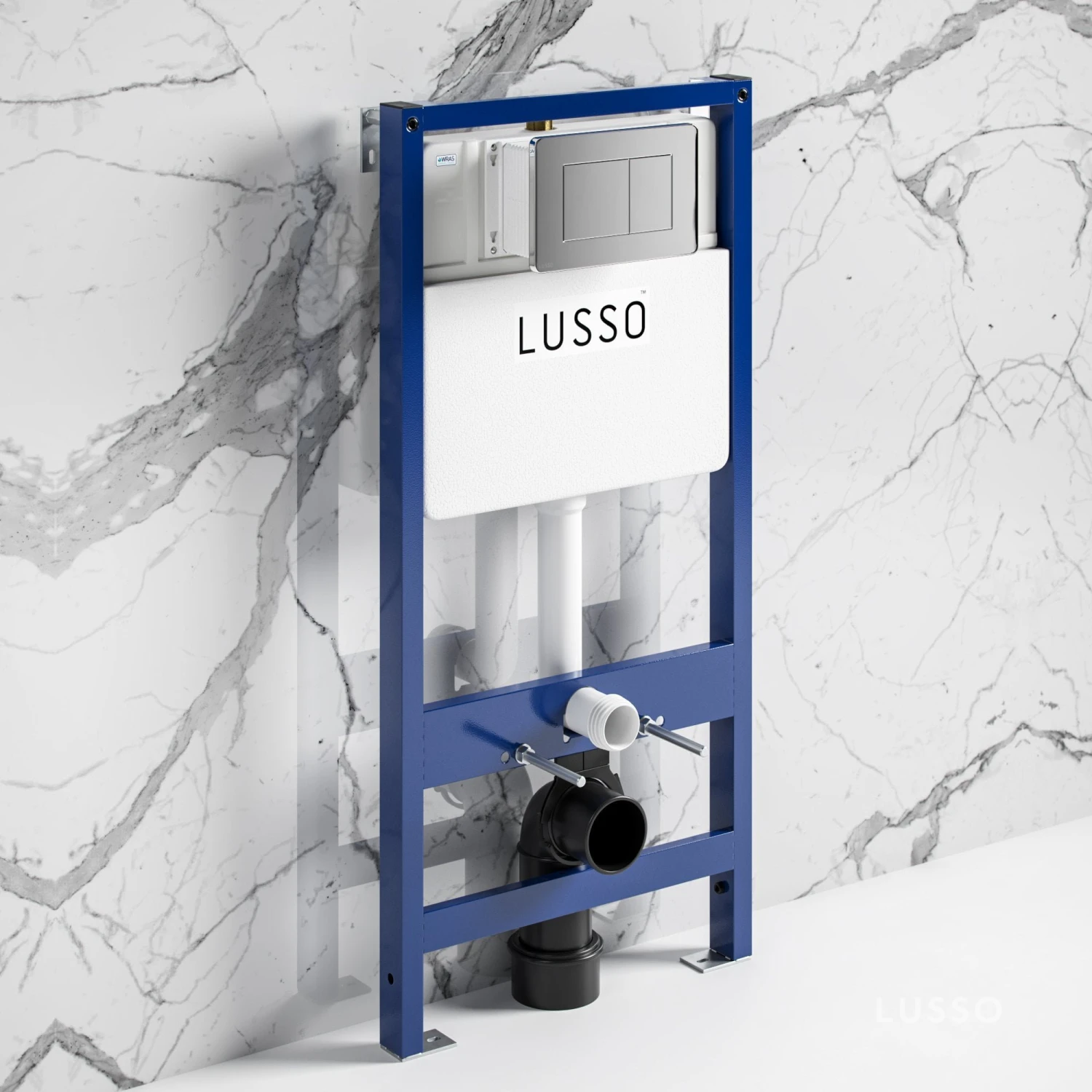 Senza Concealed Dual Flush Cistern & Frame With Flush Plate 2 Senza Concealed Dual Flush Cistern & Frame With Flush Plate - Image 2