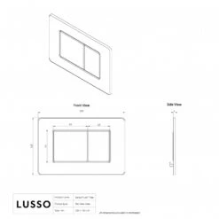 Senza Concealed Dual Flush Cistern & Frame With Flush Plate 18 Senza Concealed Dual Flush Cistern & Frame With Flush Plate -Home Bathroom Shop senza concealed dual flush cistern frame with flush plate p1636 46367 zoom
