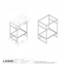 Signature Vanity Unit With Stone Basin (Brushed Gold Frame 600mm) 7 Signature Vanity Unit With Stone Basin (Brushed Gold Frame 600mm) -Home Bathroom Shop signature vanity unit with stone basin brushed gold frame 600mm p2552 44317 zoom