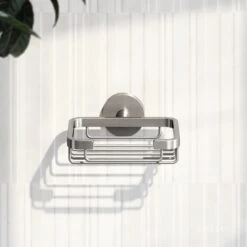 Small Shower Basket Brushed Stainless