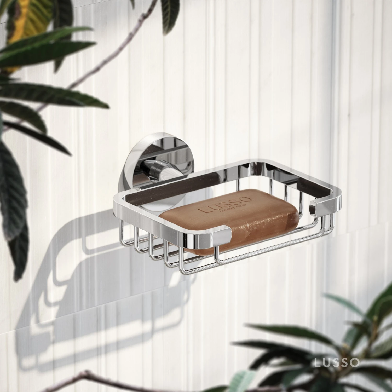 Small Shower Basket Chrome 2 Small Shower Basket Chrome - Image 2