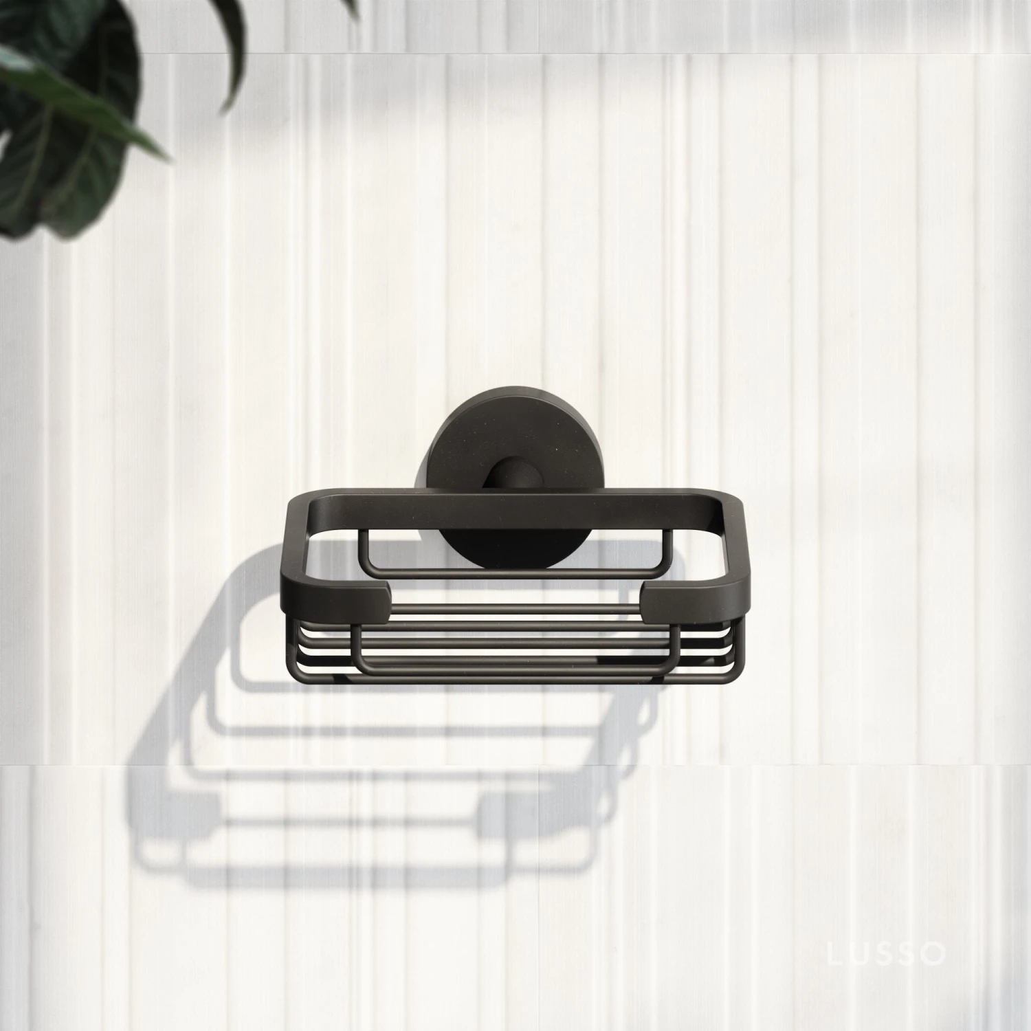 Small Shower Basket Matte Black 1 Small Shower Basket Matte Black