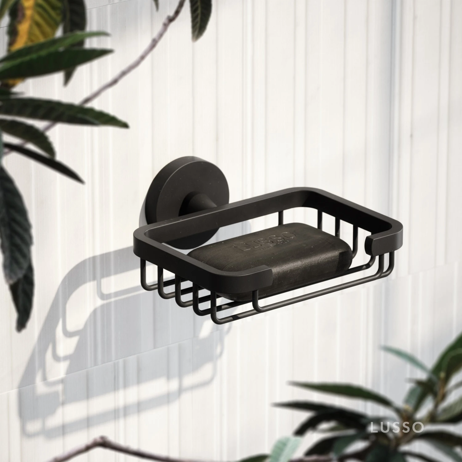 Small Shower Basket Matte Black 2 Small Shower Basket Matte Black - Image 2