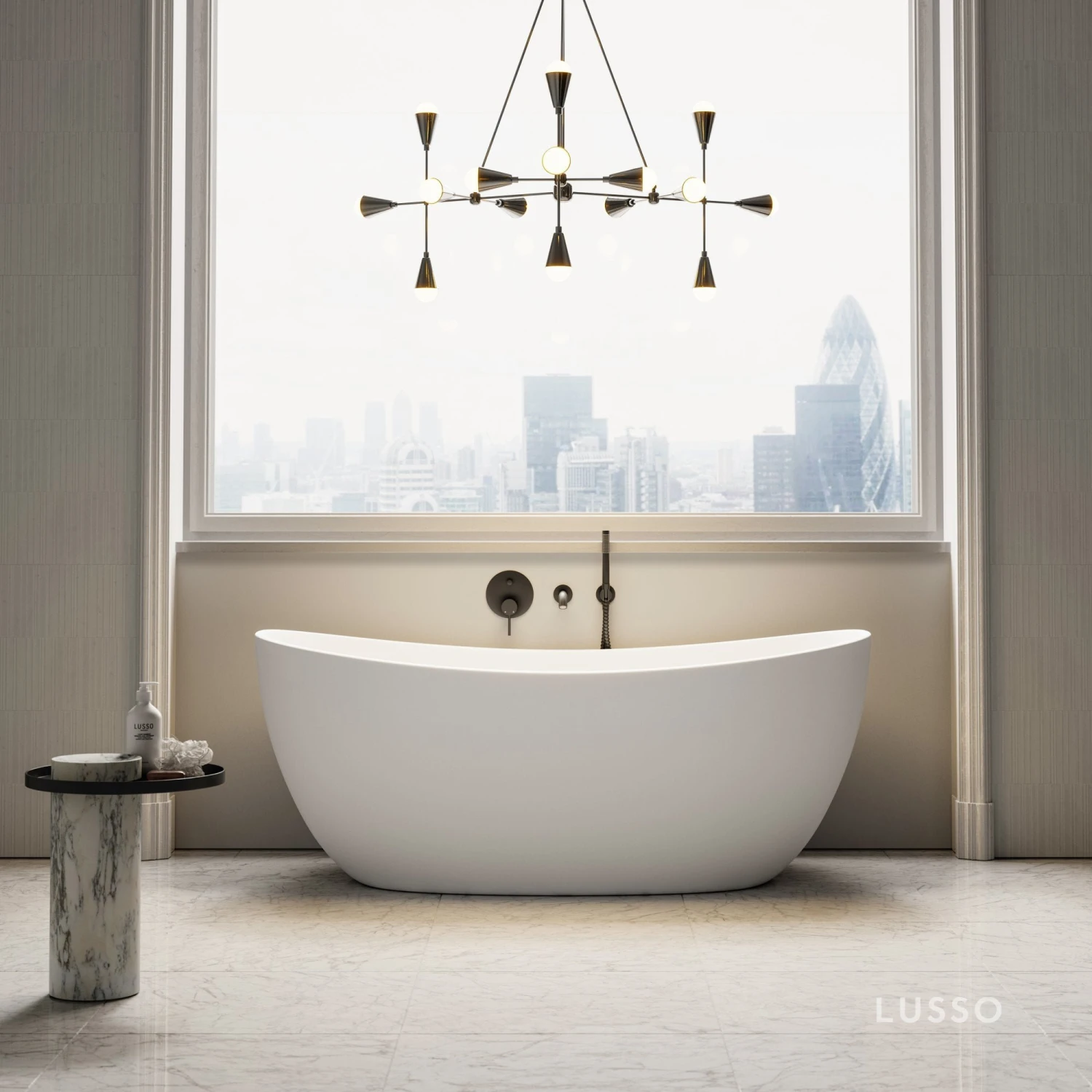 Soho Freestanding Stone Bath 1630mm 1 Soho Freestanding Stone Bath 1630mm