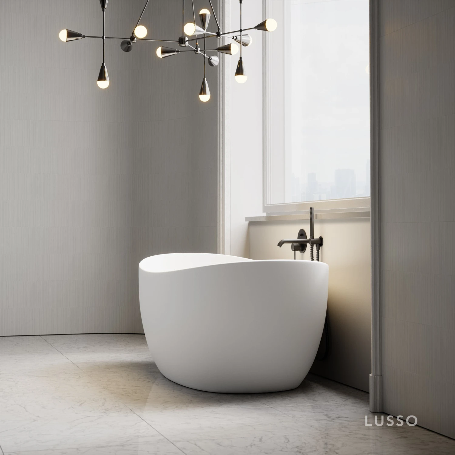 Soho Freestanding Stone Bath 1630mm 3 Soho Freestanding Stone Bath 1630mm - Image 3