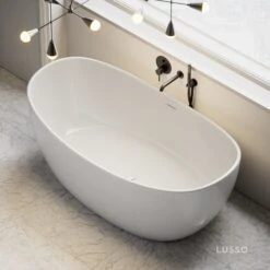 Soho Freestanding Stone Bath 1630mm 8 Soho Freestanding Stone Bath 1630mm -Home Bathroom Shop soho freestanding stone bath 1630mm p28 17286 zoom