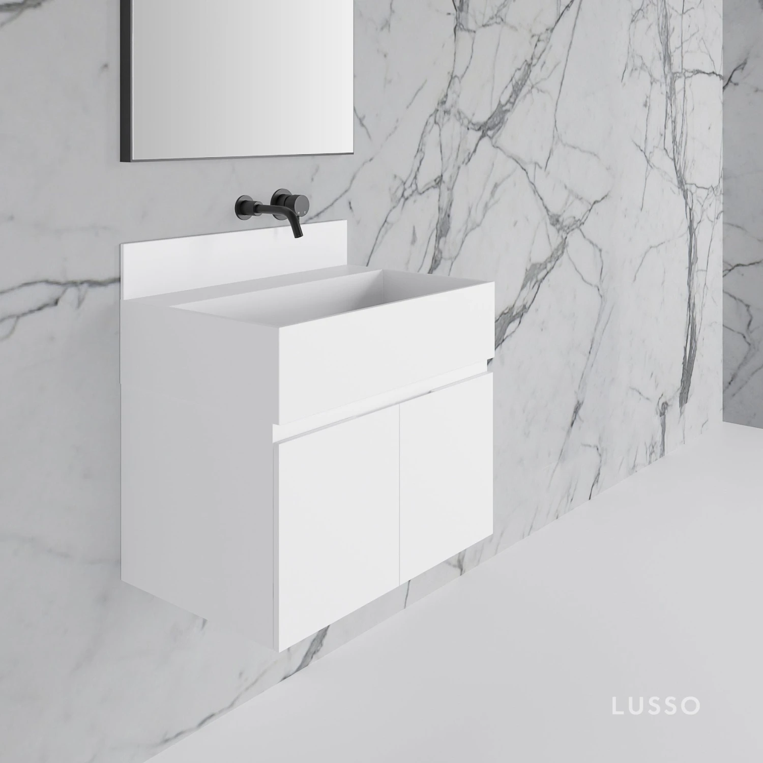 Stone Resin Upstand Splashback Matte 900mm 1 Stone Resin Upstand Splashback Matte 900mm