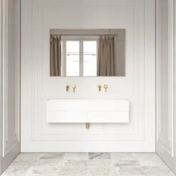 Thinn Double Vanity Unit With Stone Basin (Matte White 1200mm) 12 Thinn Double Vanity Unit With Stone Basin (Matte White 1200mm) -Home Bathroom Shop thinn double vanity unit with stone basin matte white 1200mm p2015 26043 zoom