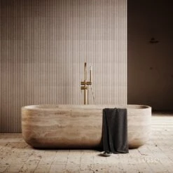 Travertine Designo Freestanding Bath 1700mm