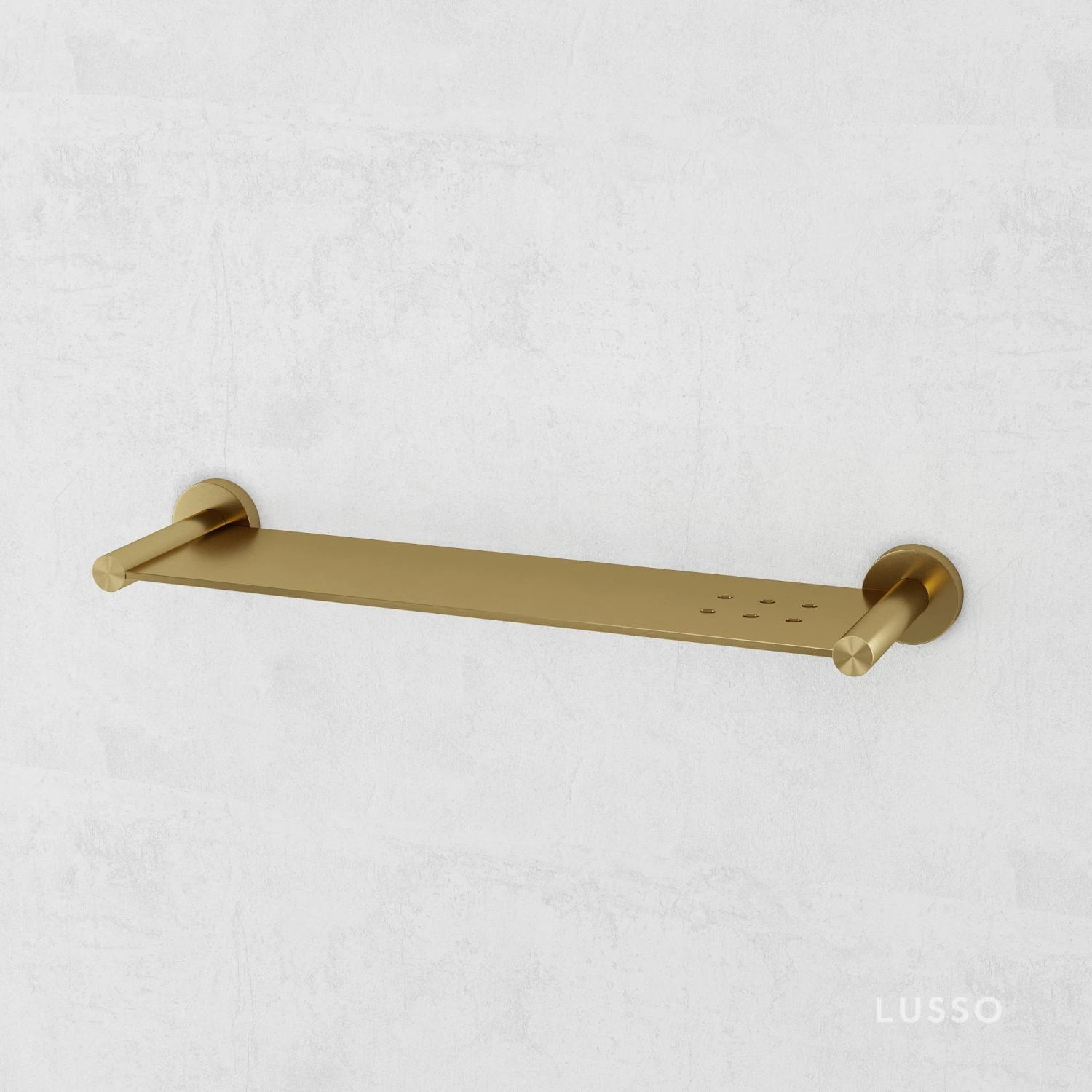 Urban Brushed Gold Bathroom Storage Shower Shelf 1 Urban Brushed Gold Bathroom Storage Shower Shelf
