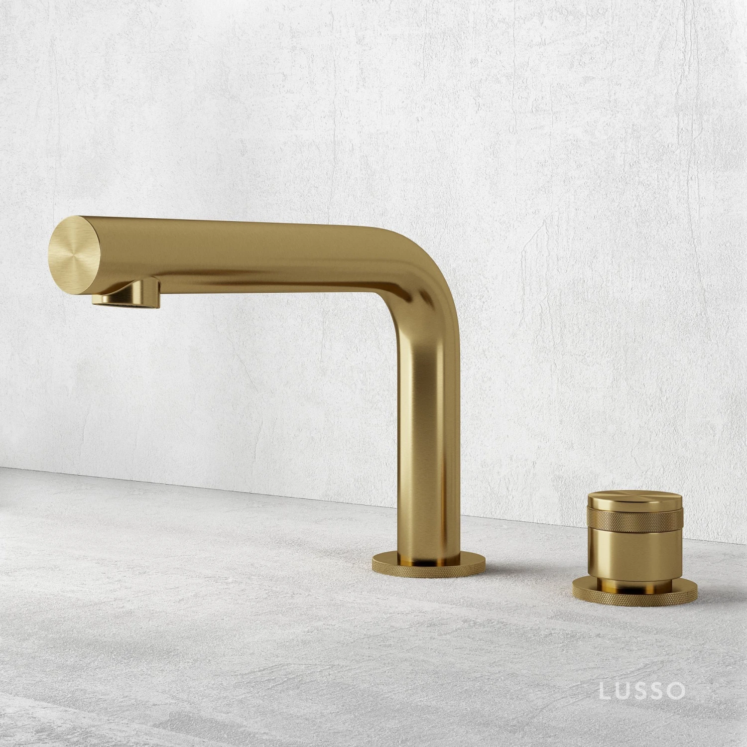 Urban Brushed Gold Deck Mounted Bath Mixer Tap 1 Urban Brushed Gold Deck Mounted Bath Mixer Tap