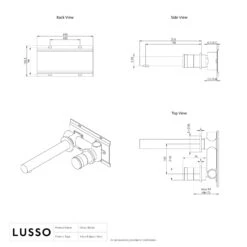 Urban Brushed Gold Wall Mounted Bath Mixer Tap 7 Urban Brushed Gold Wall Mounted Bath Mixer Tap -Home Bathroom Shop urban brushed gold wall mounted bath mixer tap p6147 37259 zoom