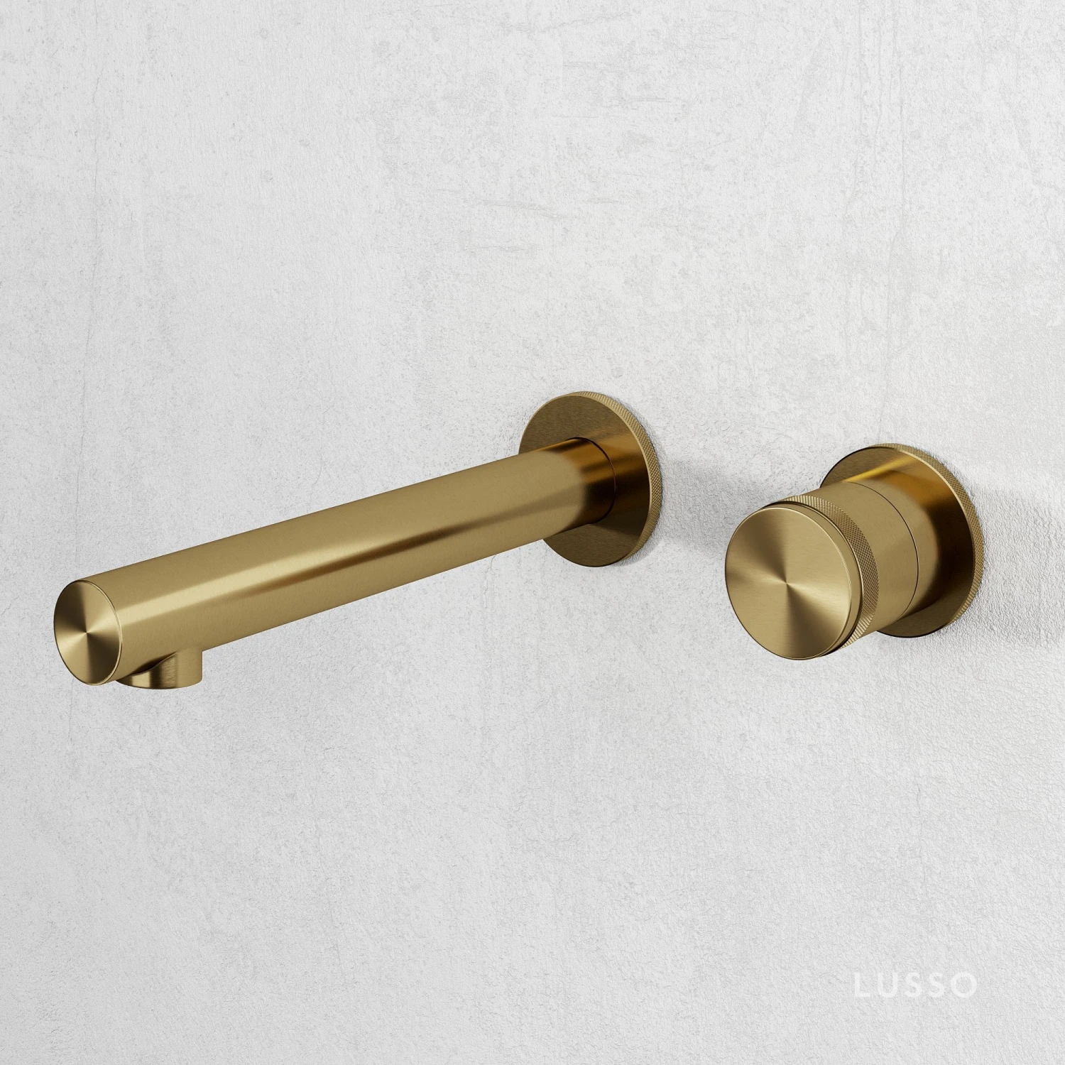 Urban Brushed Gold Wall Mounted Bath Mixer Tap 1 Urban Brushed Gold Wall Mounted Bath Mixer Tap