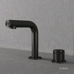 Urban Gunmetal Deck Mounted Basin Mixer Tap