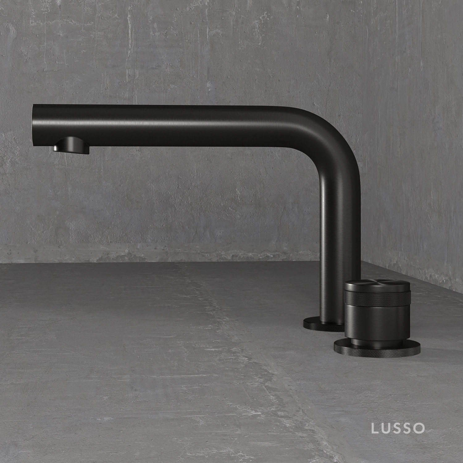 Urban Gunmetal Deck Mounted Bath Mixer Tap 2 Urban Gunmetal Deck Mounted Bath Mixer Tap - Image 2