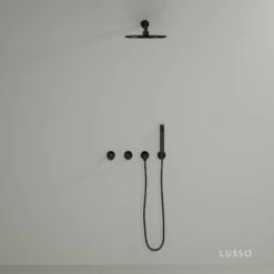 Urban Gunmetal Thermostatic Shower With Handheld Shower