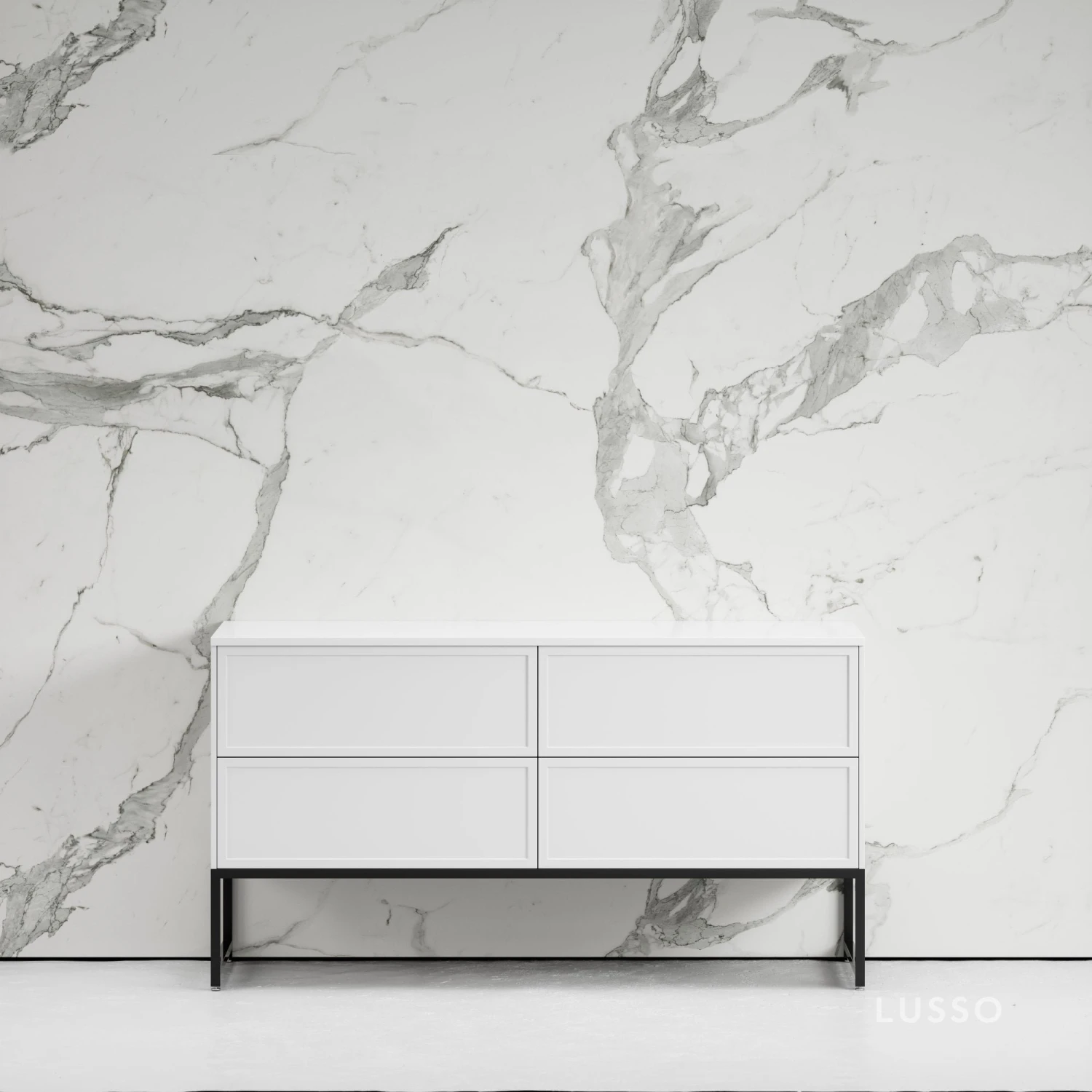 Vanita Freestanding Bathroom Vanity Matte White 1400mm 1 Vanita Freestanding Bathroom Vanity Matte White 1400mm