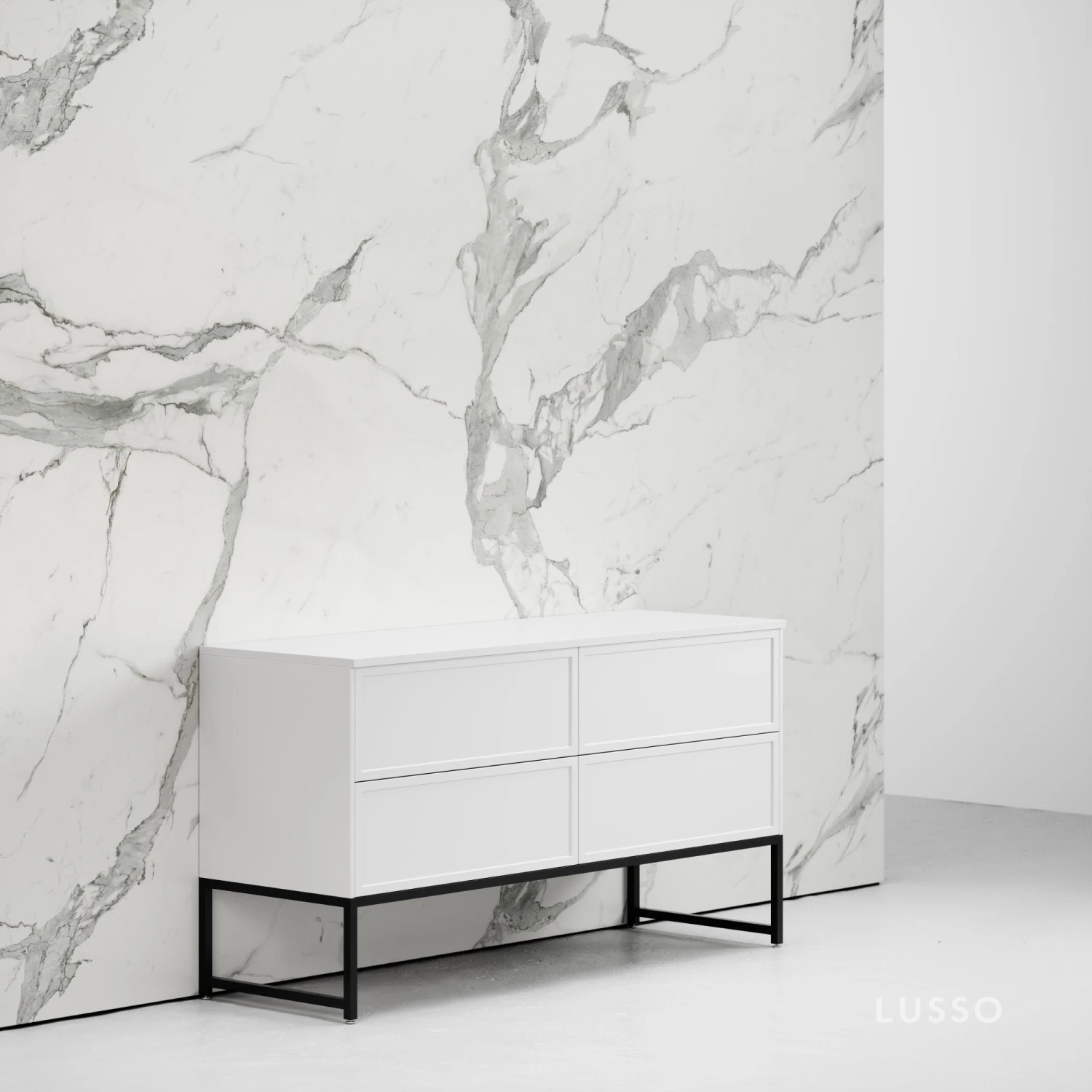 Vanita Freestanding Bathroom Vanity Matte White 1400mm 3 Vanita Freestanding Bathroom Vanity Matte White 1400mm - Image 3