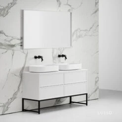 Vanita Freestanding Bathroom Vanity Matte White 1400mm 9 Vanita Freestanding Bathroom Vanity Matte White 1400mm -Home Bathroom Shop vanita freestanding bathroom vanity matte white 1400mm p2320 13097 zoom