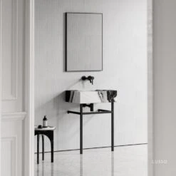 Vernante Vanity Unit With Panda Marble Basin 600mm 12 Vernante Vanity Unit With Panda Marble Basin 600mm -Home Bathroom Shop vernante vanity unit with panda marble basin 600mm p4936 26683 image