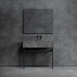 Vernante Vanity Unit With Pietra Grey Marble Basin 1000mm