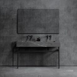 Vernante Vanity Unit With Pietra Grey Marble Basin 1400mm