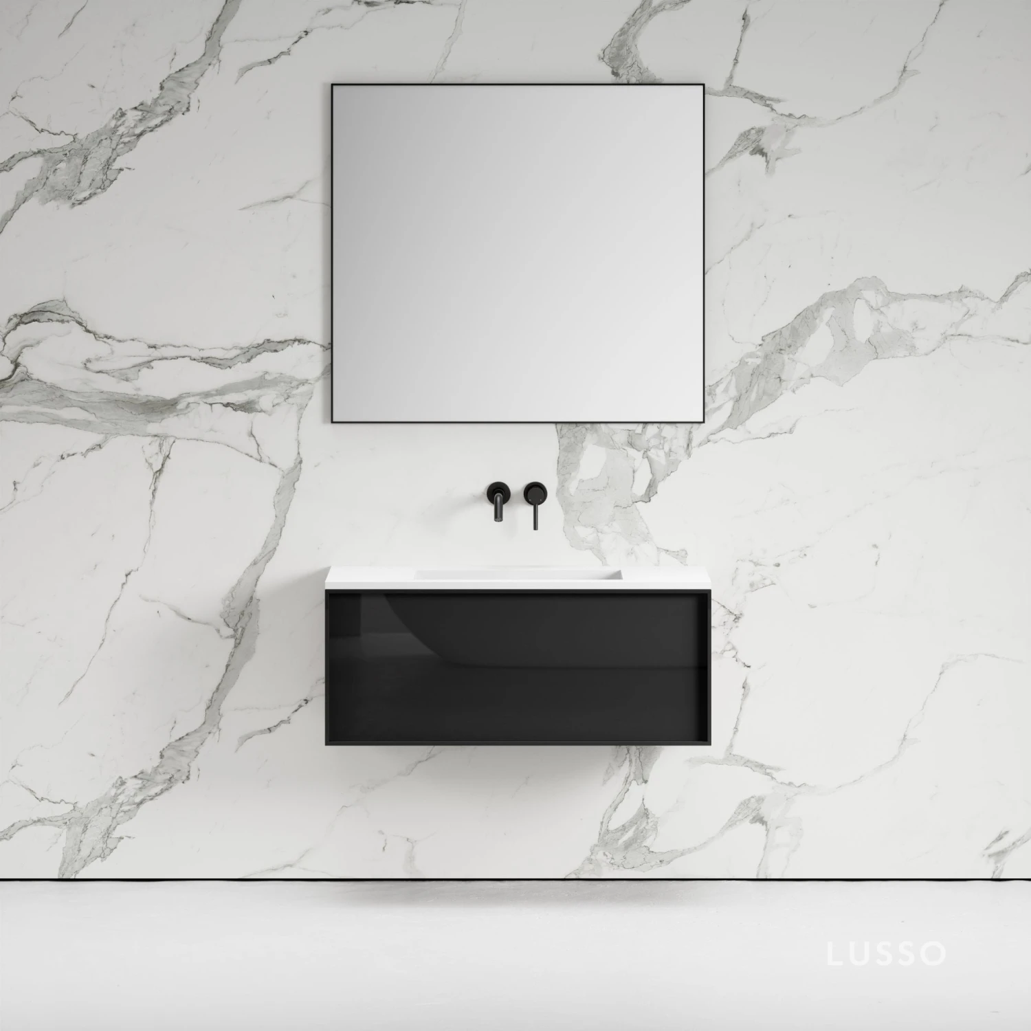 Vita Vanity Unit With Stone Basin (Anthracite 1000mm) 1 Vita Vanity Unit With Stone Basin (Anthracite 1000mm)