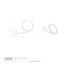 Vogue Backlit Wall Mount Cosmetic Mirror Brushed Matte Black 5 Vogue Backlit Wall Mount Cosmetic Mirror Brushed Matte Black -Home Bathroom Shop vogue backlit wall mount cosmetic mirror brushed matte black p6247 37936 zoom