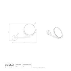 Vogue Wall Mount Cosmetic Mirror Brushed Matte Black 9 Vogue Wall Mount Cosmetic Mirror Brushed Matte Black -Home Bathroom Shop vogue wall mount cosmetic mirror brushed matte black p1269 12861 zoom