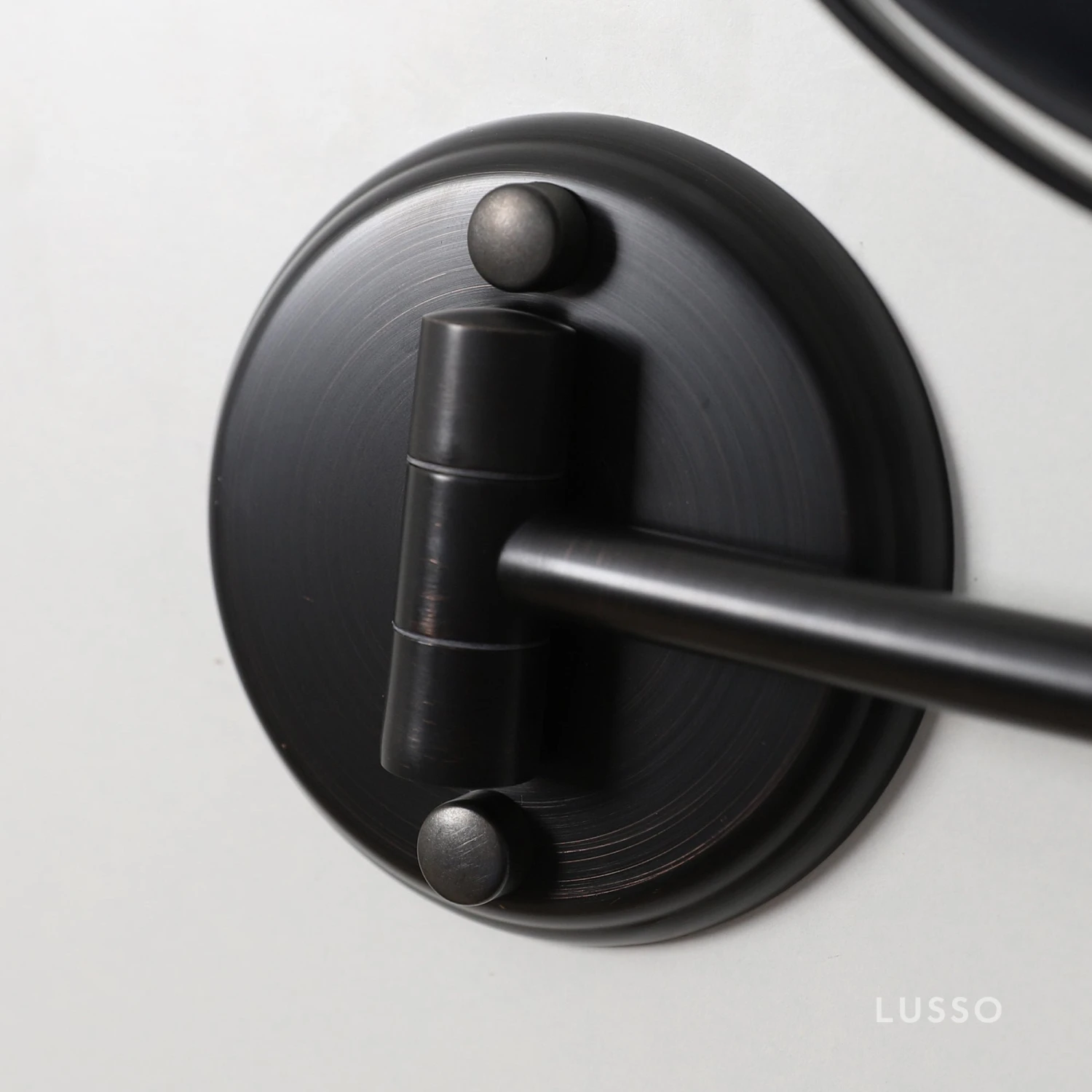 Vogue Wall Mount Cosmetic Mirror Brushed Matte Black 2 Vogue Wall Mount Cosmetic Mirror Brushed Matte Black - Image 2