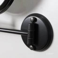 Vogue Wall Mount Cosmetic Mirror Brushed Matte Black 8 Vogue Wall Mount Cosmetic Mirror Brushed Matte Black -Home Bathroom Shop vogue wall mount cosmetic mirror brushed matte black p1269 8370 zoom