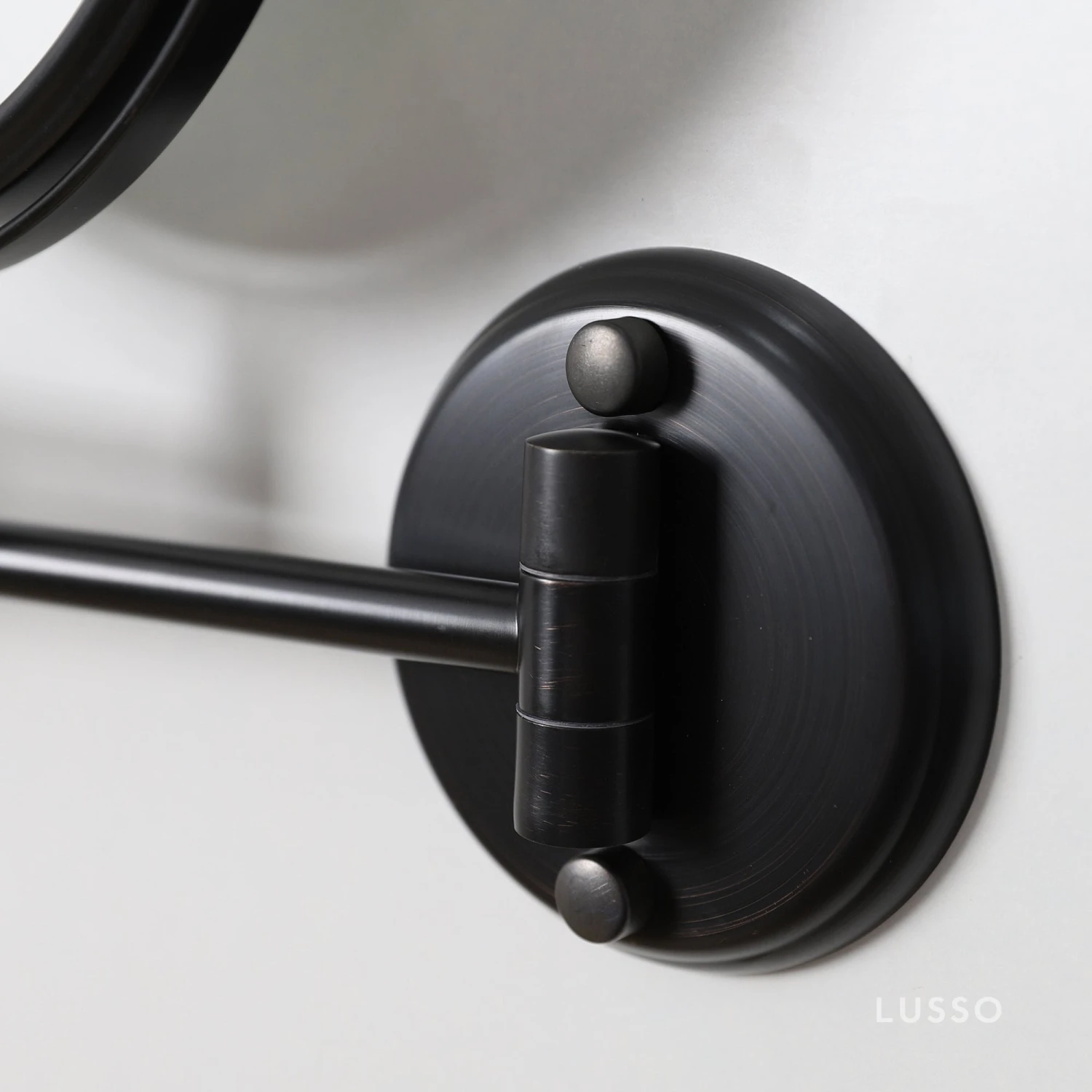 Vogue Wall Mount Cosmetic Mirror Brushed Matte Black 4 Vogue Wall Mount Cosmetic Mirror Brushed Matte Black - Image 4