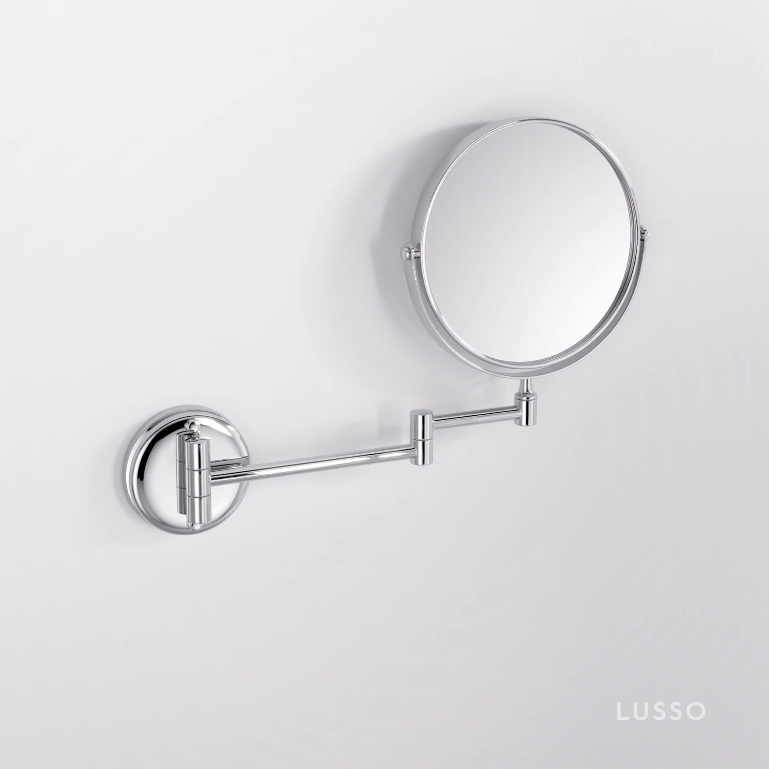 Vogue Wall Mount Cosmetic Mirror Chrome 2 Vogue Wall Mount Cosmetic Mirror Chrome - Image 2