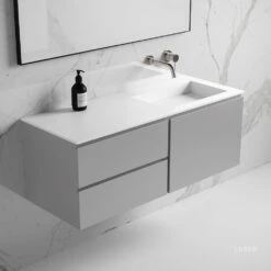 Vola Vanity Unit With Stone Basin (Concrete Grey 1200mm) -Home Bathroom Shop vola vanity unit with stone basin concrete grey 1200mm p1902 11695 image