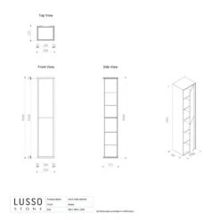 Volini Bathroom Storage Cabinet Matte Anthracite 350mm 7 Volini Bathroom Storage Cabinet Matte Anthracite 350mm -Home Bathroom Shop volini bathroom storage cabinet matte anthracite 350mm p1417 12917 zoom