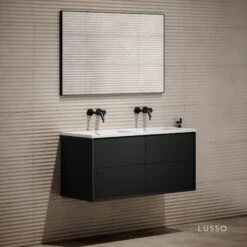 Volini Double Bathroom Vanity Unit Matte Black 1200mm 8 Volini Double Bathroom Vanity Unit Matte Black 1200mm -Home Bathroom Shop volini double bathroom vanity unit matte black 1200mm p3989 39788 zoom